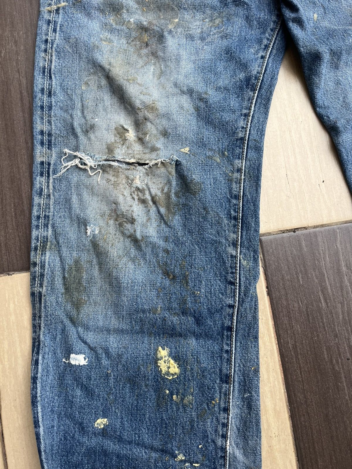 Japanese Brand Salty dog distressed denim Size US 32 / EU 48 - 7 Thumbnail