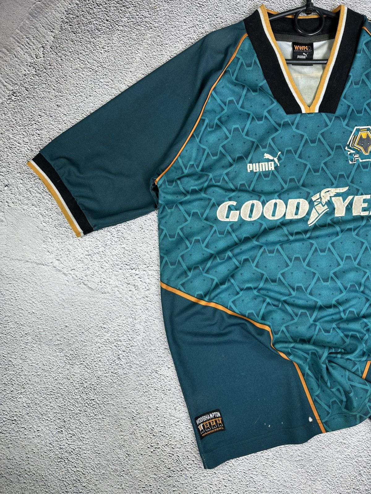 Puma Vintage Puma Wolves ‘Goodyear’ Away 1993‑1995 Soccer Jersey Size US XL / EU 56 / 4 - 4 Thumbnail