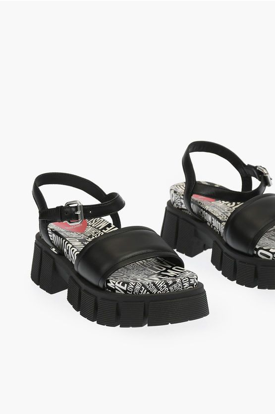 LOVE logoed sole TASSEL 70 leather sandals