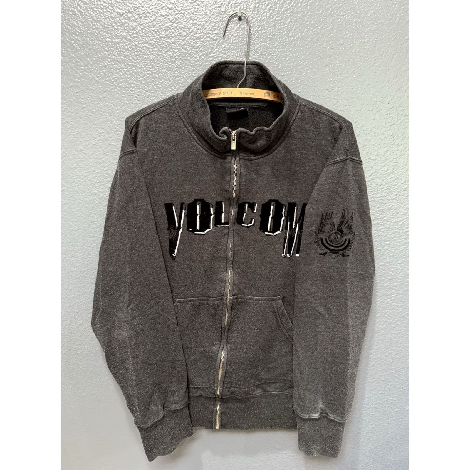 Volcom VINTAGE Volcom Men’s Gray Felt Zip Sweatshirt L Size US L / EU 52-54 / 3 - 4 Thumbnail