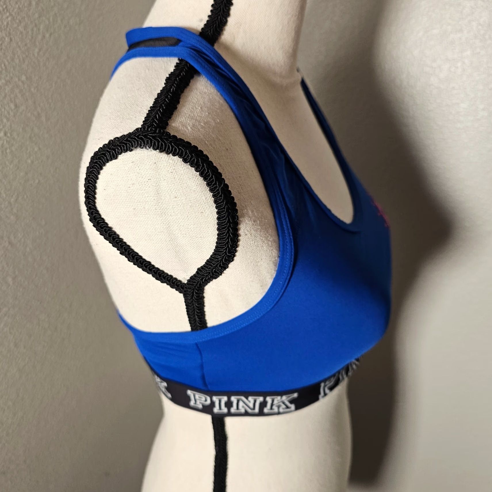 Victoria's Secret Victoria's Secret Pink Ultimate Sports Bra S Blue Texas Rangers Racerback Size ONE SIZE - 5 Thumbnail