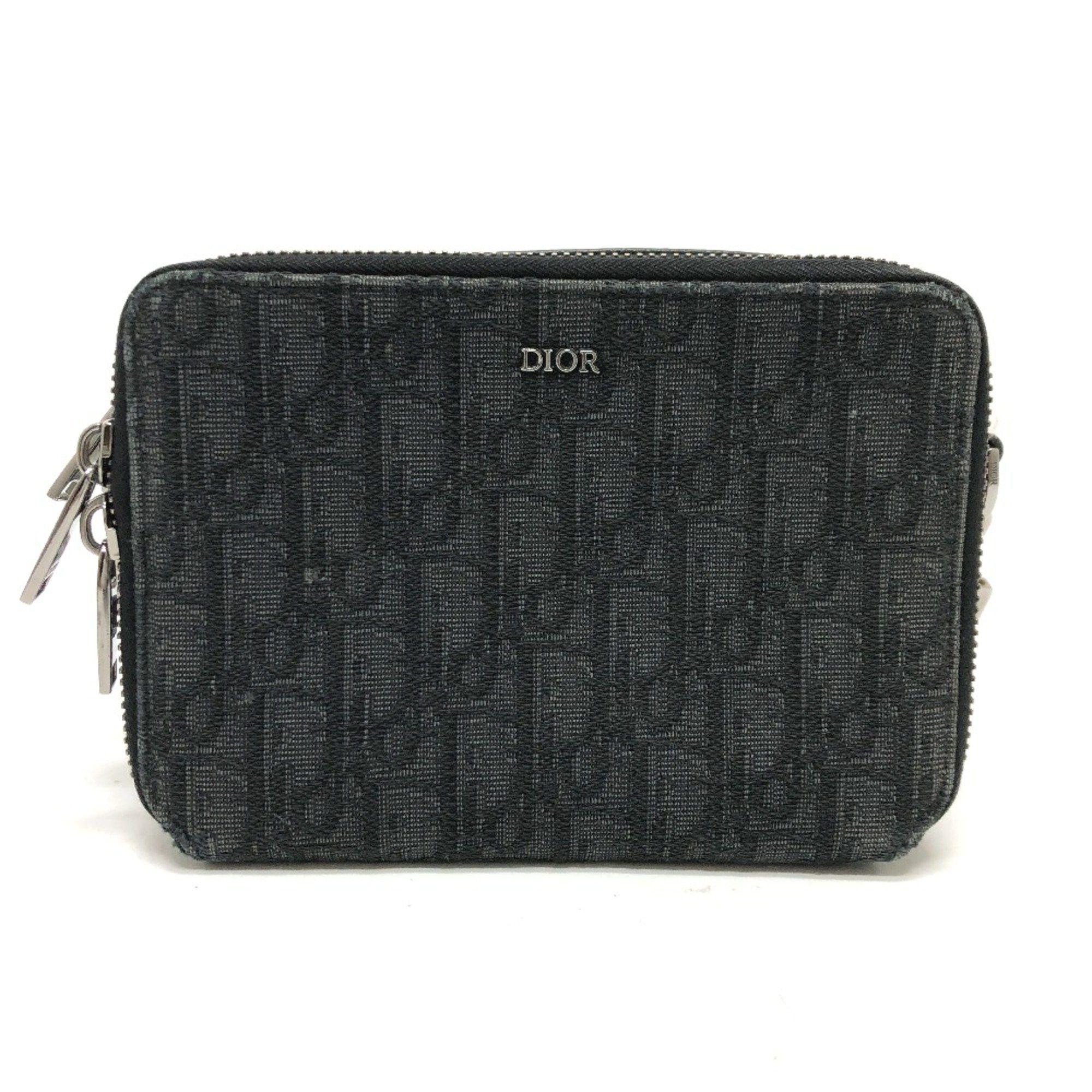 Dior CHRISTIAN DIOR 2ESBC119VPD Oblique Bag Shoulder Bag Navy SilverHardware Size ONE SIZE - 1 Thumbnail