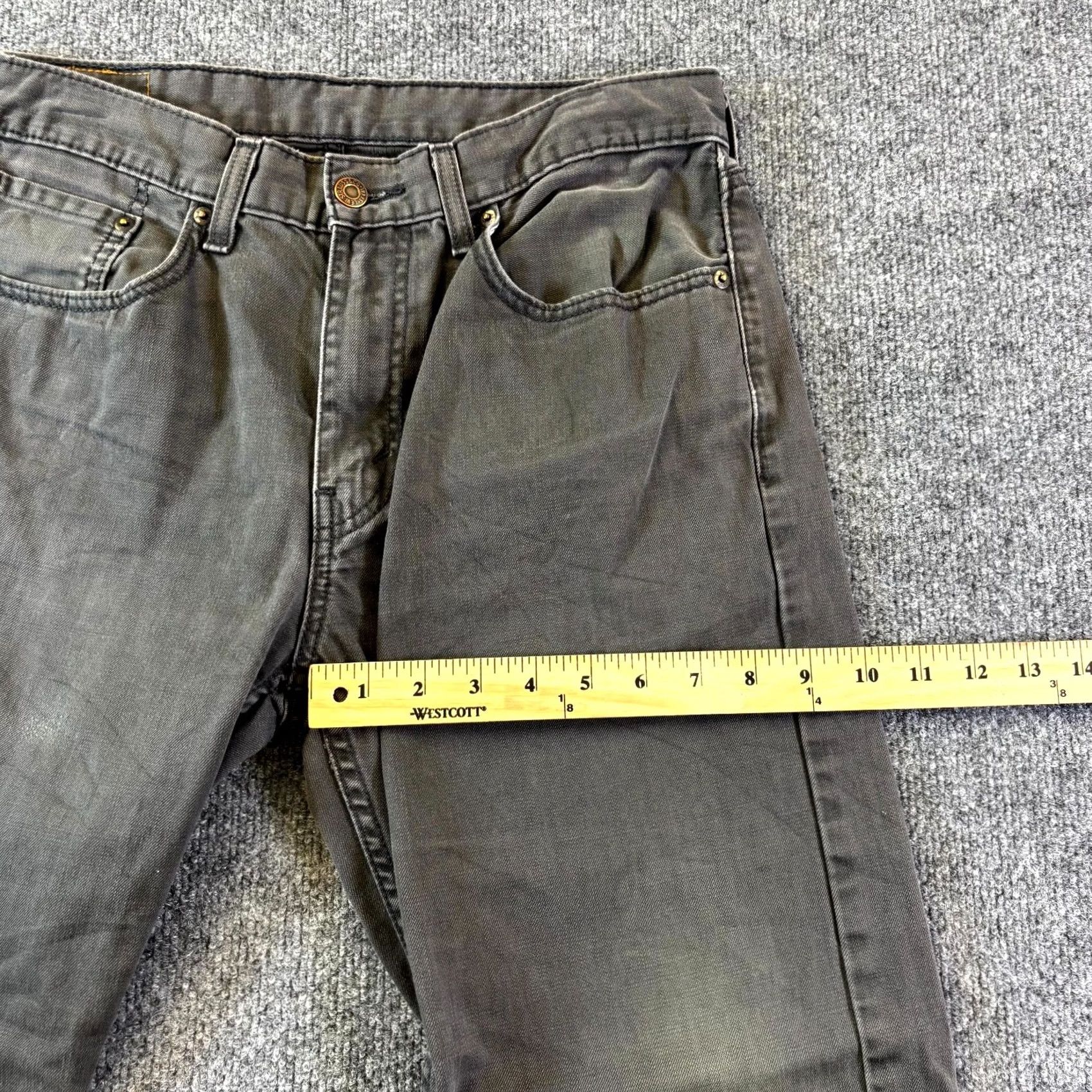 Levi's Levi’s 505 Jeans Mens 32x30 Charcoal Denim Regular Fit Straight Rugged Workwear Jeans Size US 32 / EU 48 - 5 Thumbnail