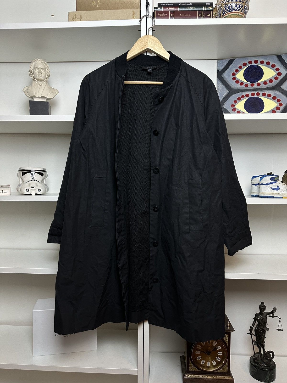Cos Cos long navy boxy trench coat Size M / US 6-8 / IT 42-44 - 6 Thumbnail