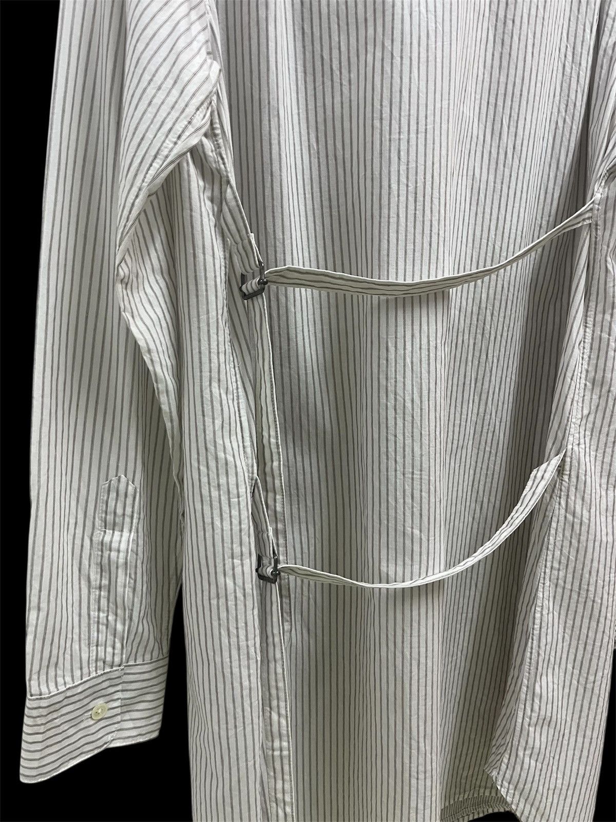 Ann Demeulemeester Double Layered Pinstripe Shirt Dress Size XS / US 0-2 / IT 36-38 - 6 Thumbnail