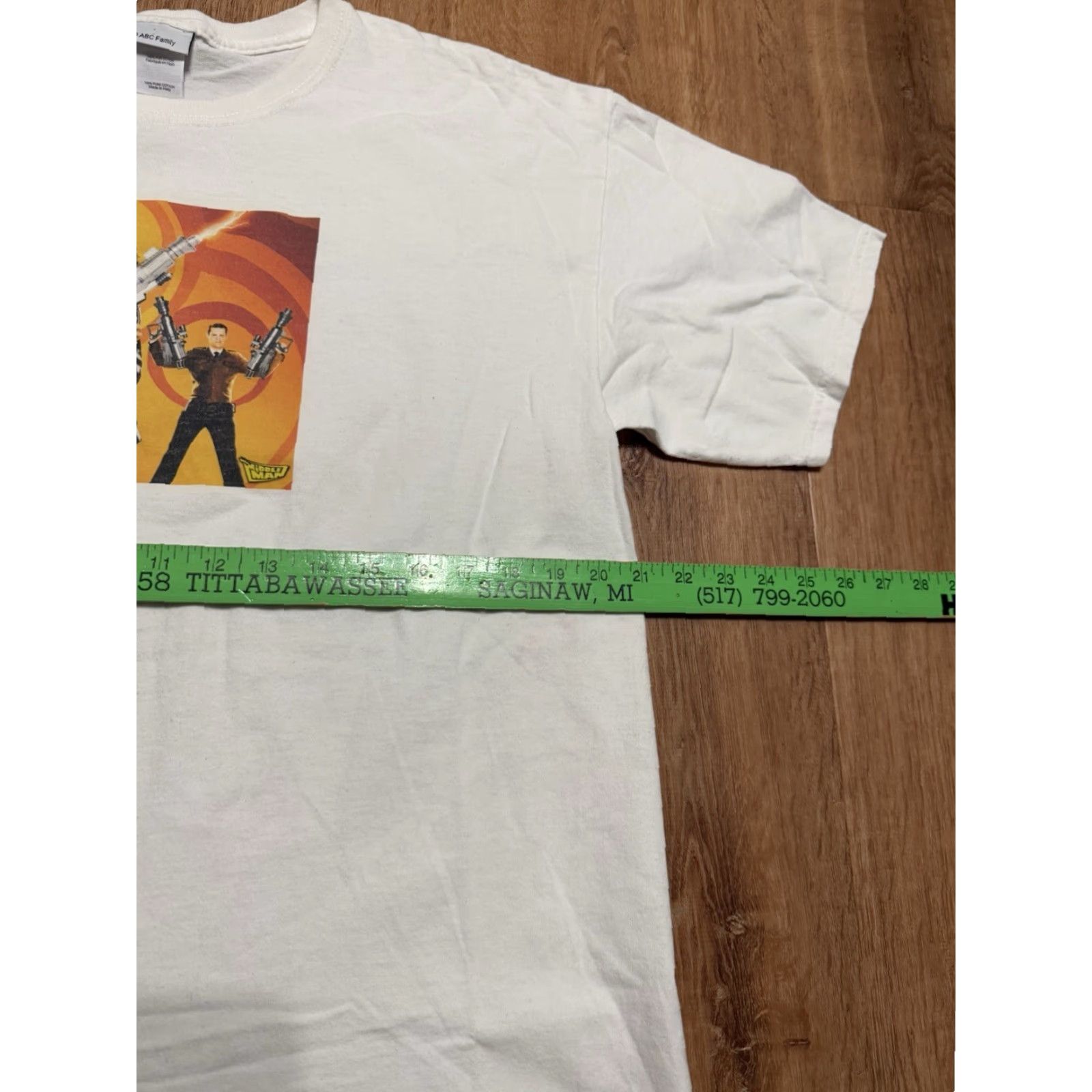 Vintage VINTAGE ABC Middle Man Family Promo T-Shirt Mens Large White Shirt Size US L / EU 52-54 / 3 - 7 Thumbnail