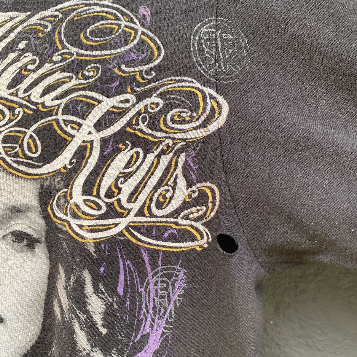 Band Tees Thrashed Faded Vintage Y2K Alicia Keys ERD GRUNGE TEE Size US M / EU 48-50 / 2 - 8 Thumbnail