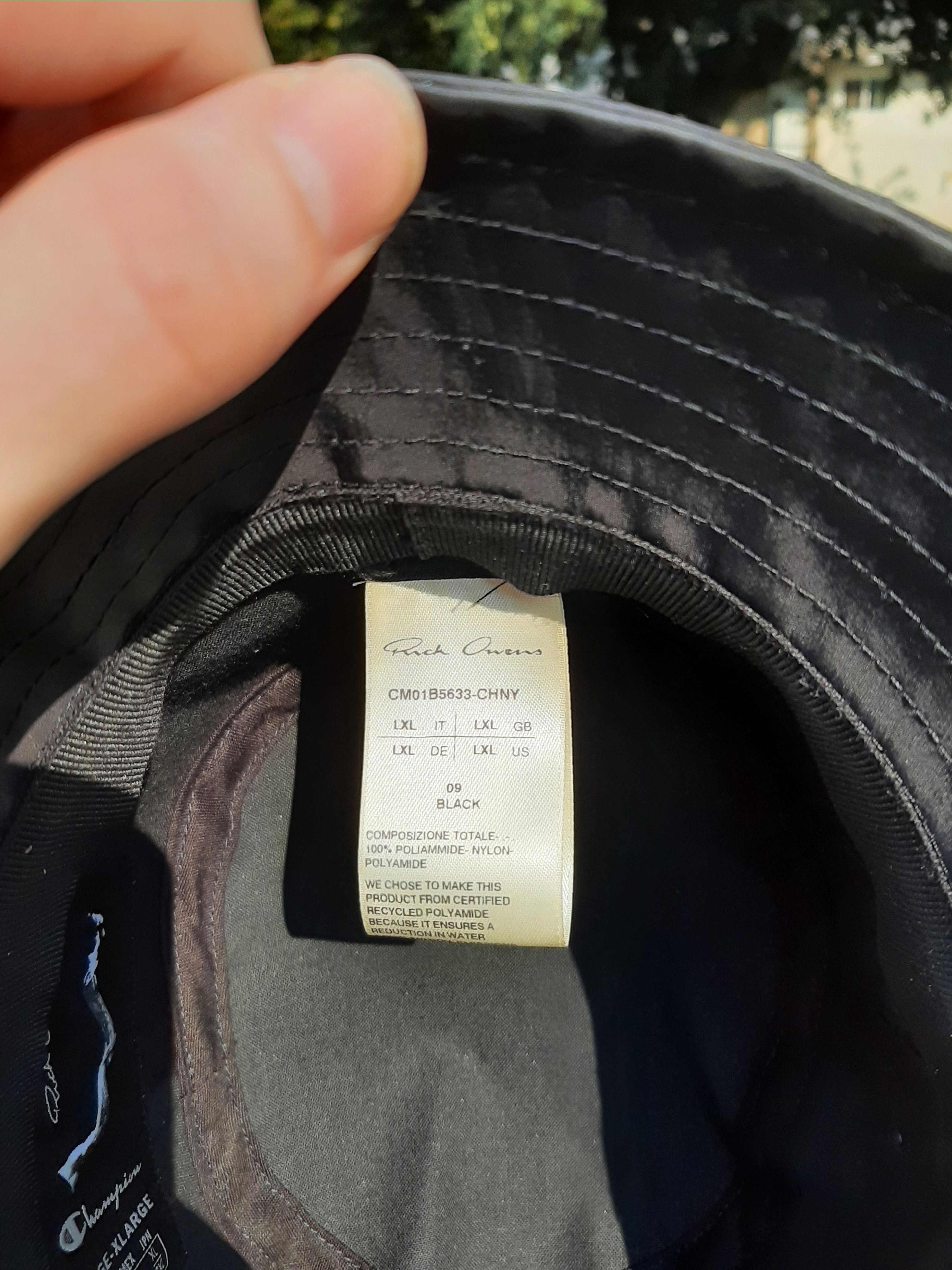 Champion × Rick Owens Rick owens x Champion bucket hat Size ONE SIZE - 2 Thumbnail
