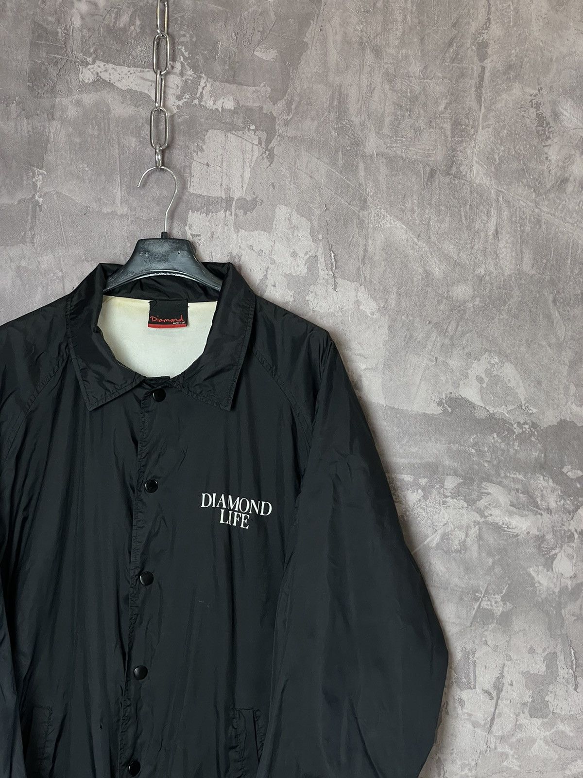 Diamond Supply Co. × Vintage Diamond Supply Co OG Script Coach Jacket Windbreaker New DS Size US M / EU 48-50 / 2 - 4 Thumbnail