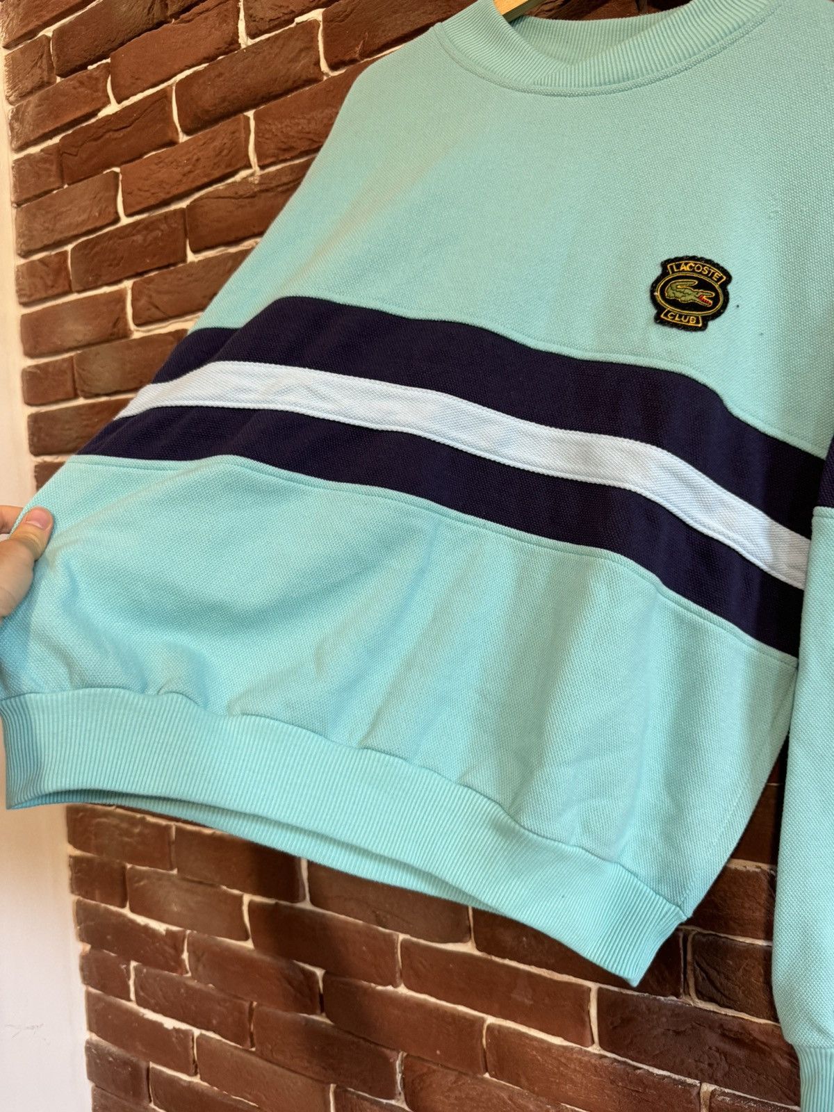 Lacoste Vintage 80s Lacoste Club Crocodile Crewneck Rare Casual Size US L / EU 52-54 / 3 - 5 Thumbnail