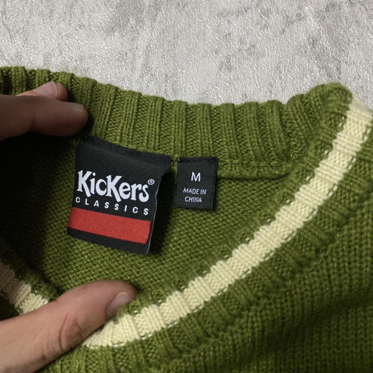 Kickers Green and cream Kickers knit sweater knit #winterknit Size US M / EU 48-50 / 2 - 3 Thumbnail