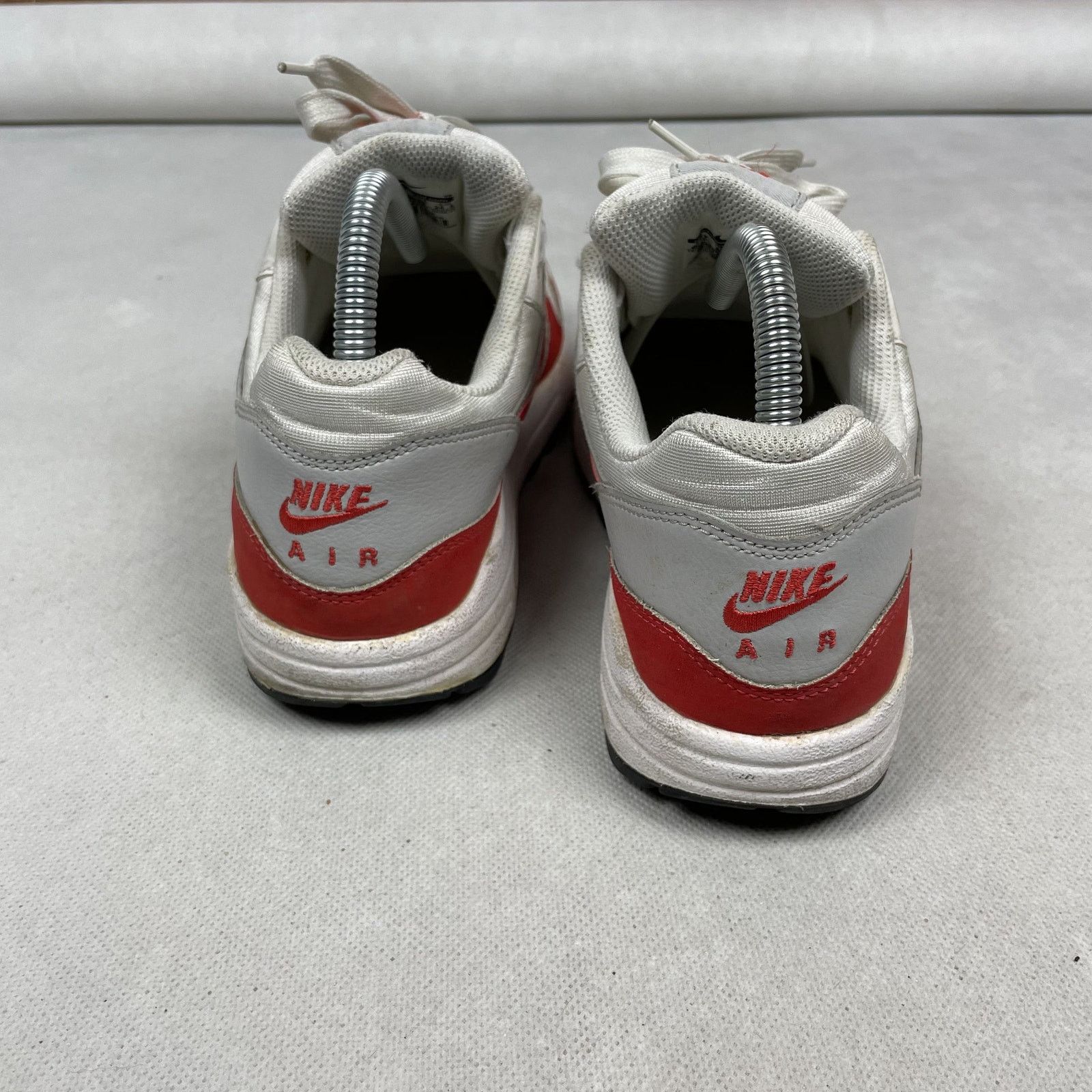 Nike Nike Air Max 1 (GS) 555766-101 White Red Sneakers Shoes 6.5Y Size US 6 / EU 39 - 11 Thumbnail