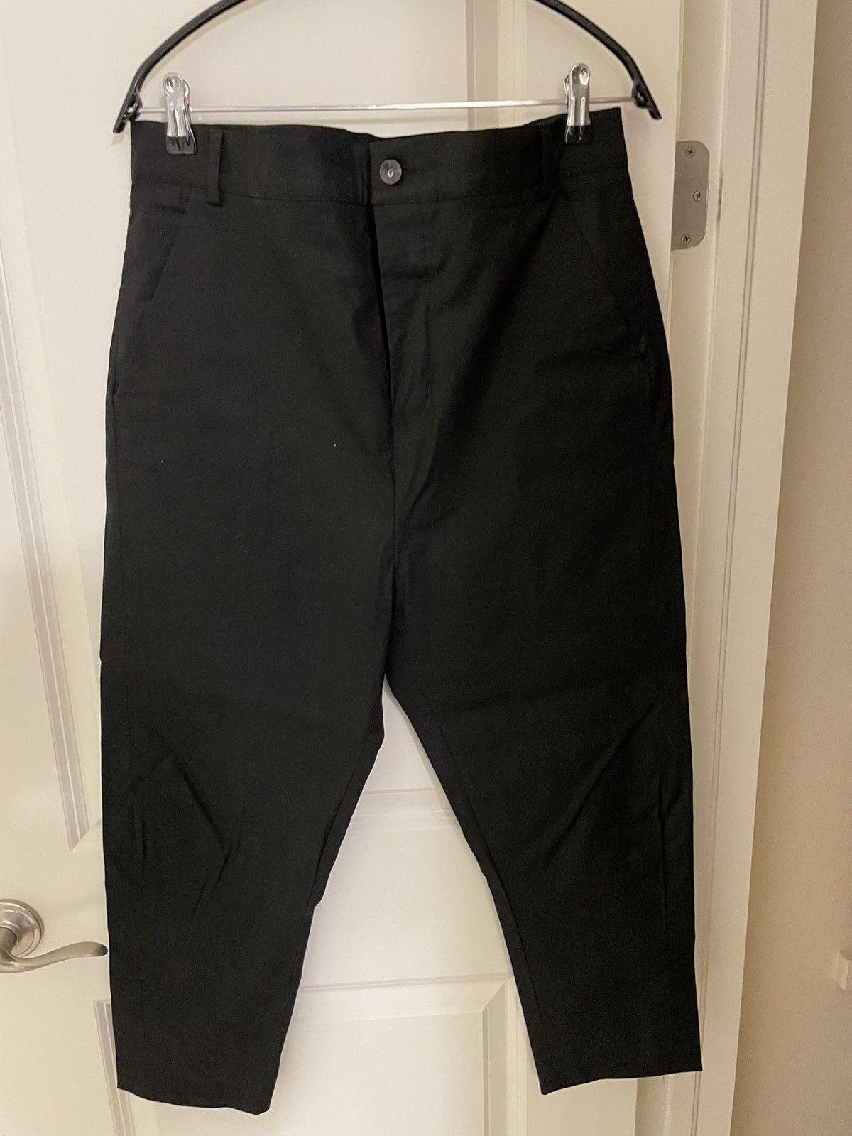 Rick Owens Rick Owens Bolans Black Cropped Pants | Grailed