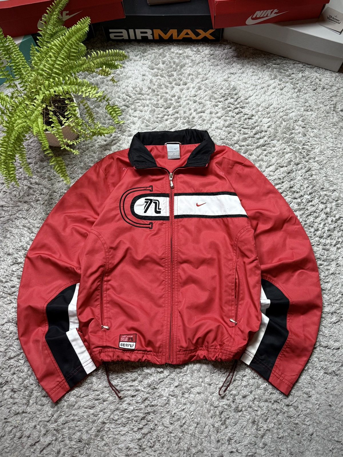 Nike 00s Nike Cortez Rare Jacket Big Logo Vintage Retro Drill Y2K Size US M / EU 48-50 / 2 - 2 Thumbnail