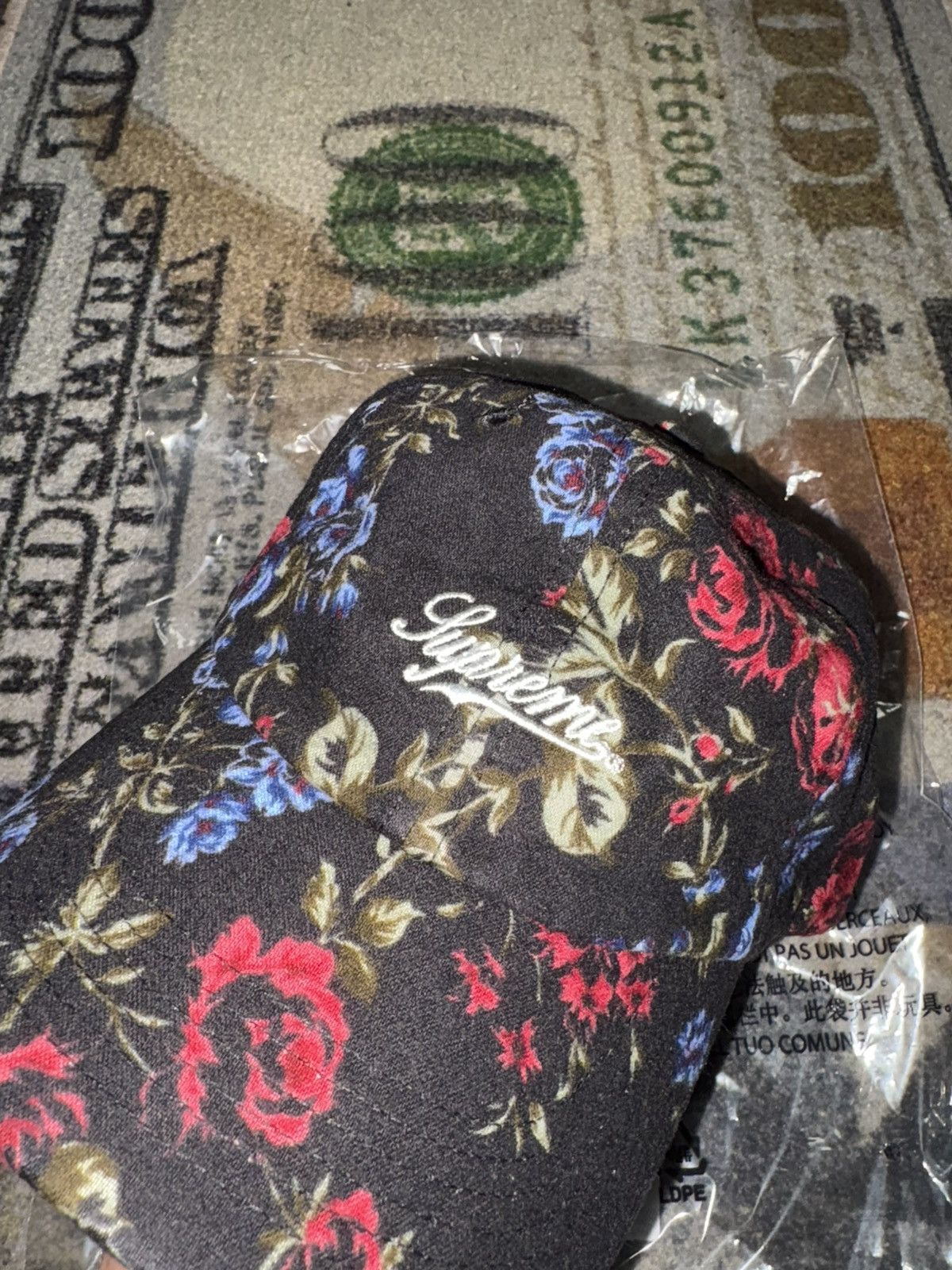 Supreme Supreme Floral Flannel 6-Panel Hat Size ONE SIZE - 2 Thumbnail
