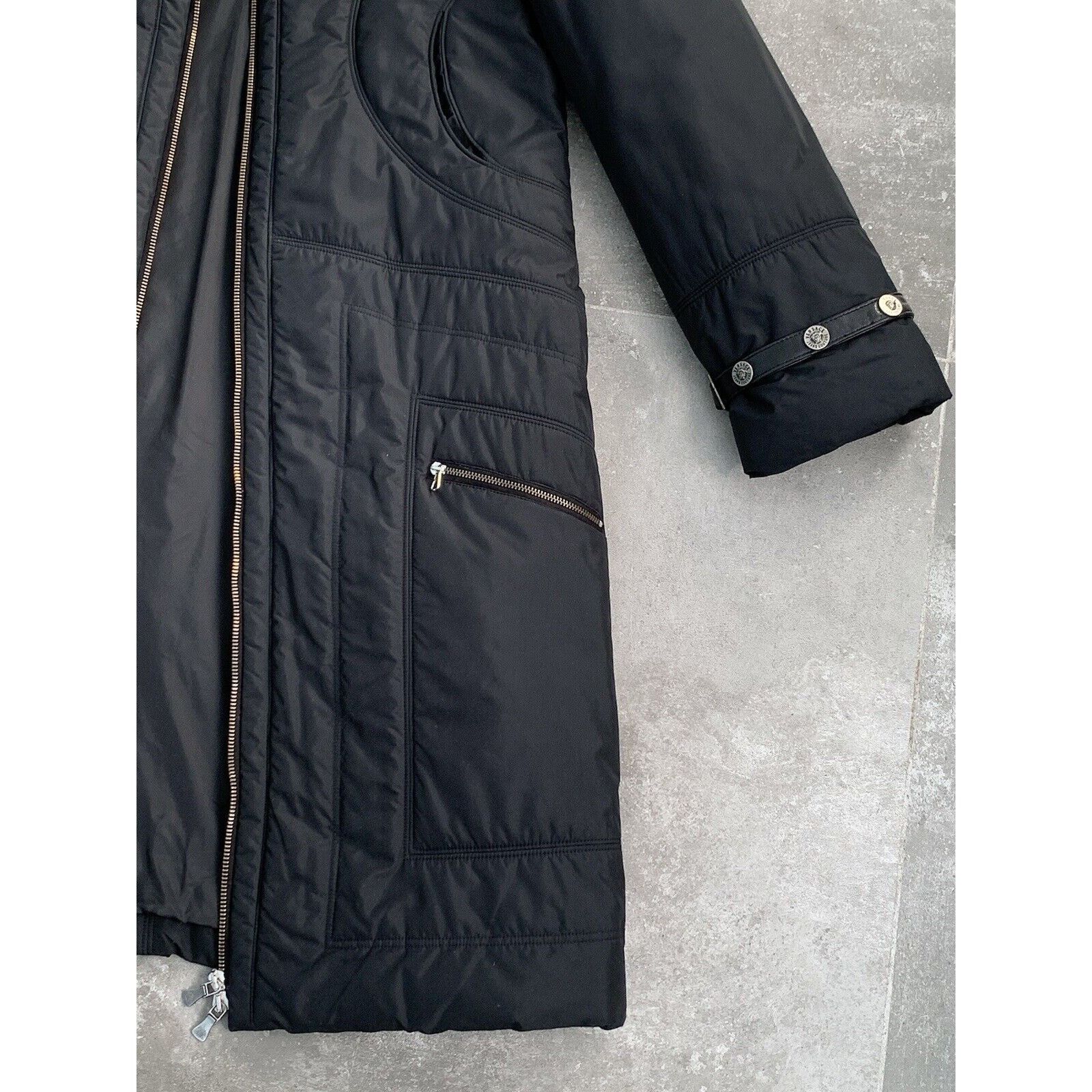Versace Jeans Couture Women's VERSACE Medusa LEATHER TRIM Long Parka Jacket Coat M Size M / US 6-8 / IT 42-44 - 11 Thumbnail