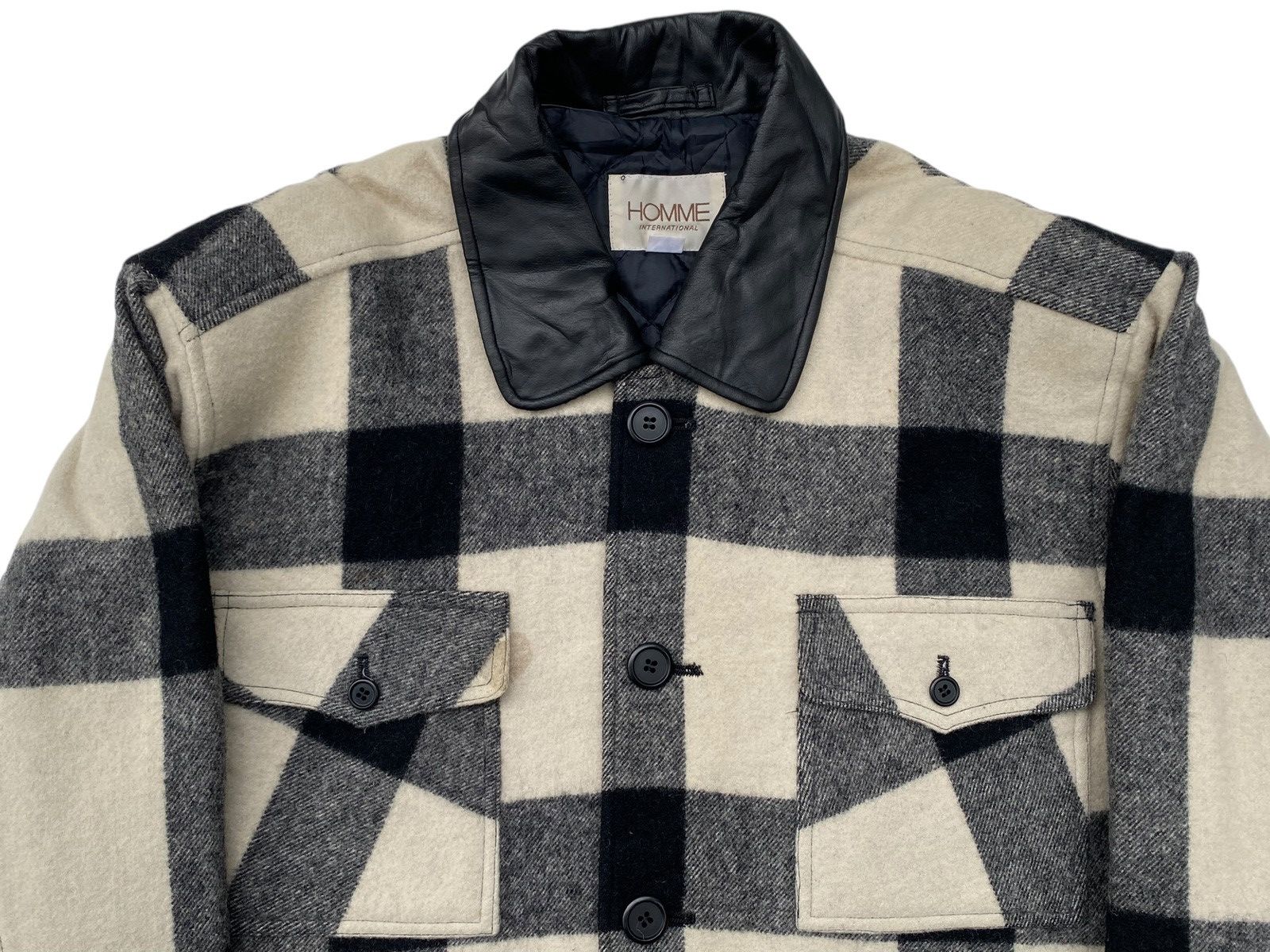 Japanese Brand × Vintage Vtg Homme International Wool Jacket Size US L / EU 52-54 / 3 - 4 Thumbnail