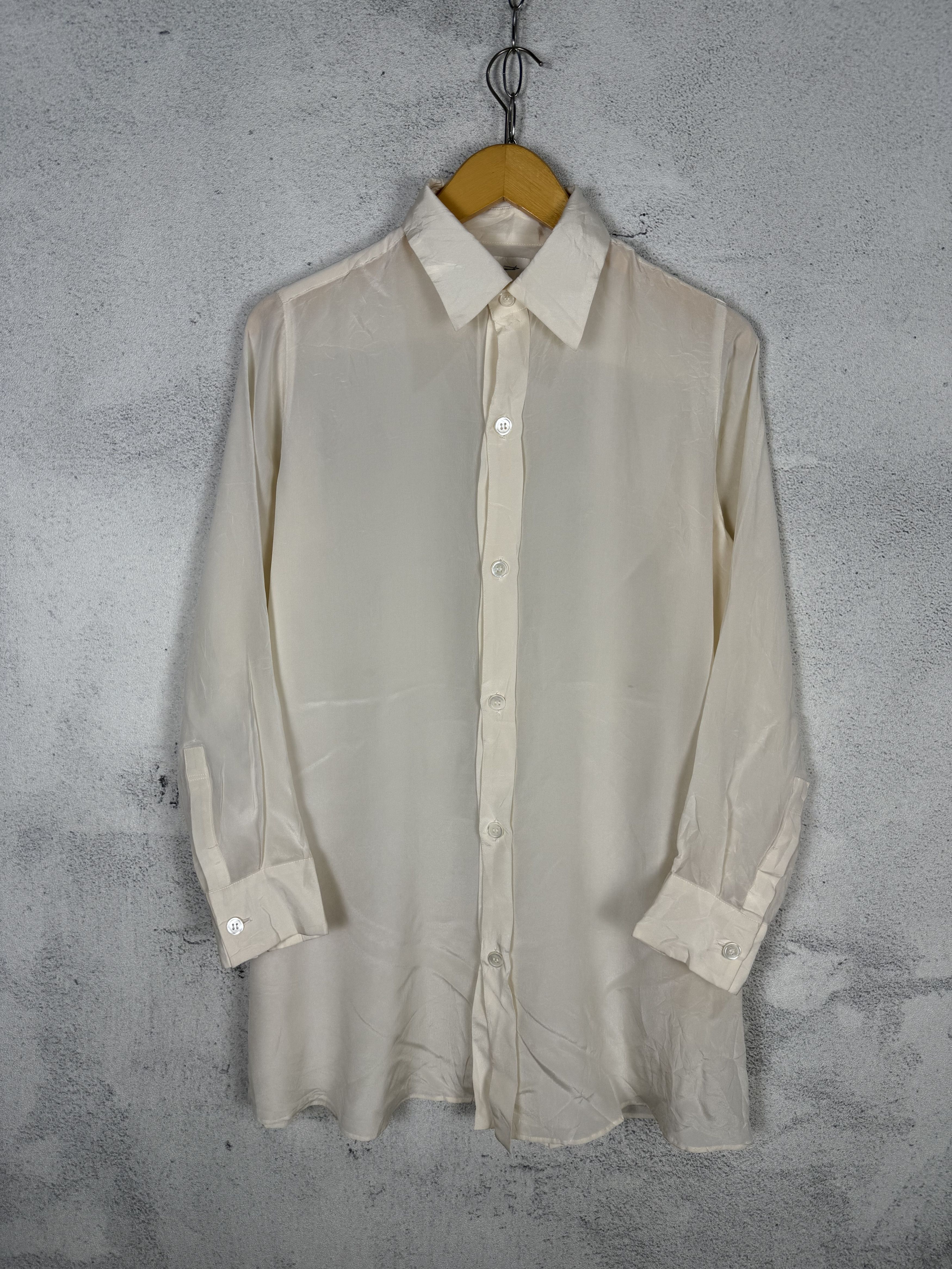 Yohji Yamamoto Yohji Yamamoto Silk Shirt Size US S / EU 44-46 / 1 - 1 Thumbnail
