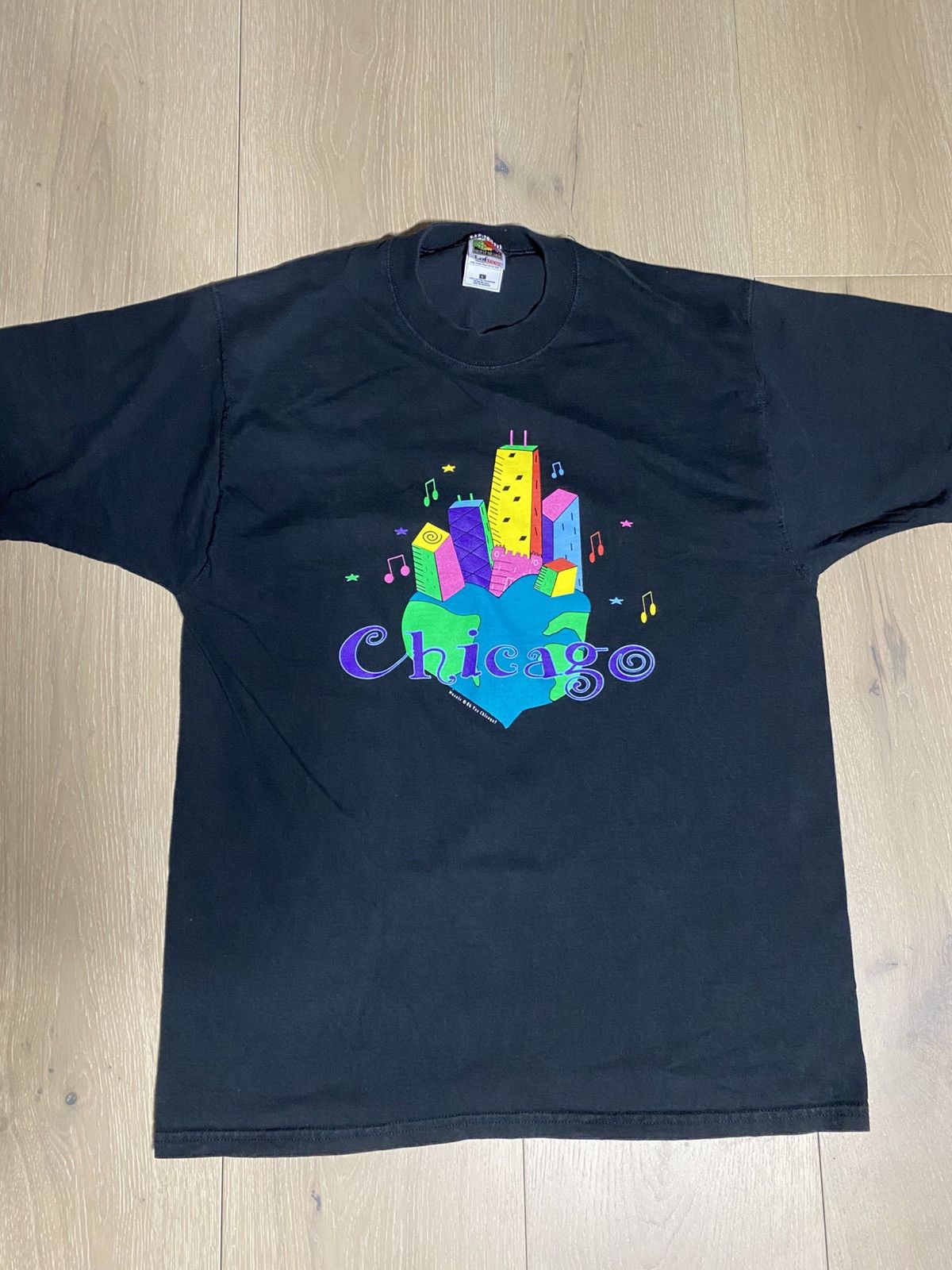 Vintage Chicago Mosaic Tee Size US L / EU 52-54 / 3 - 1 Thumbnail