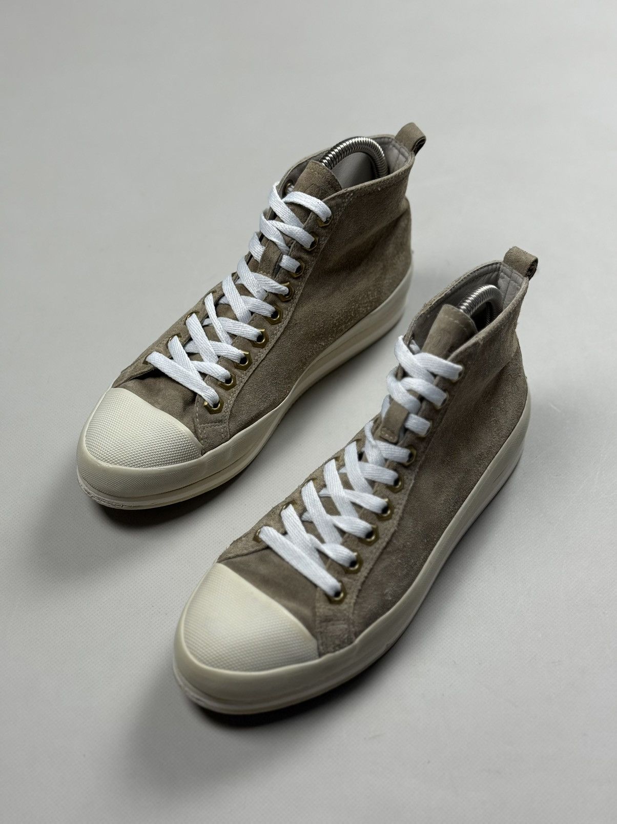 Car Shoe Car Shoe By Prada High Top Suede Lace Up Sneakers Shoes Size US 9 / IT 39 - 21 Thumbnail