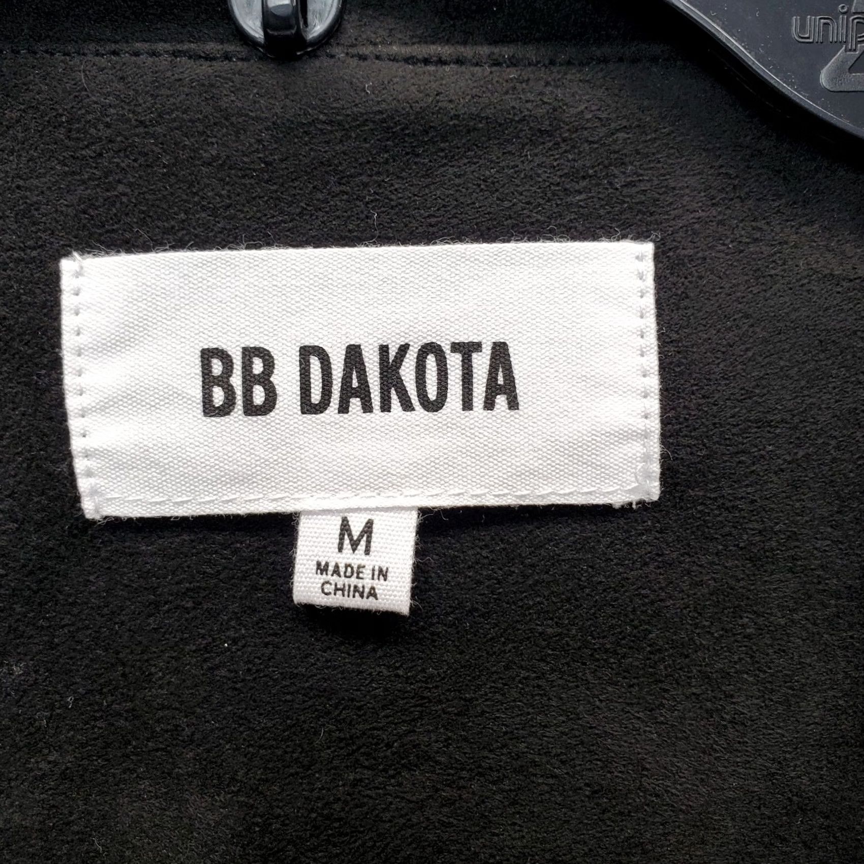 BB Dakota BB Dakota Womens Jacket M Black Open Front Shawl Collar Basic Jacket Casual Outdoor 90s? Size M / US 6-8 / IT 42-44 - 5 Thumbnail