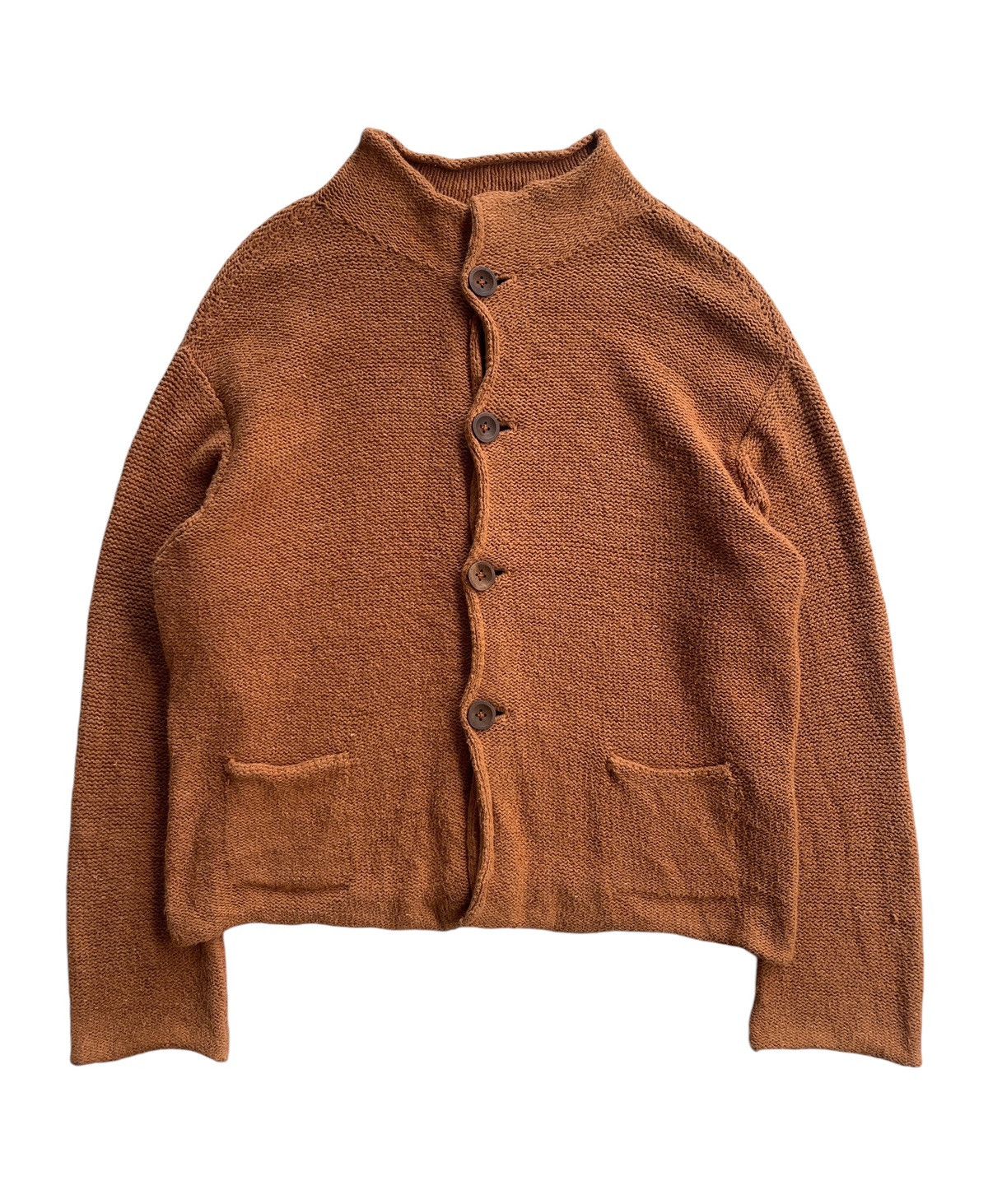 45rpm 45rpm Organic Indigo Cropped Cable Knit Cardigan Size US S / EU 44-46 / 1 - 1 Thumbnail