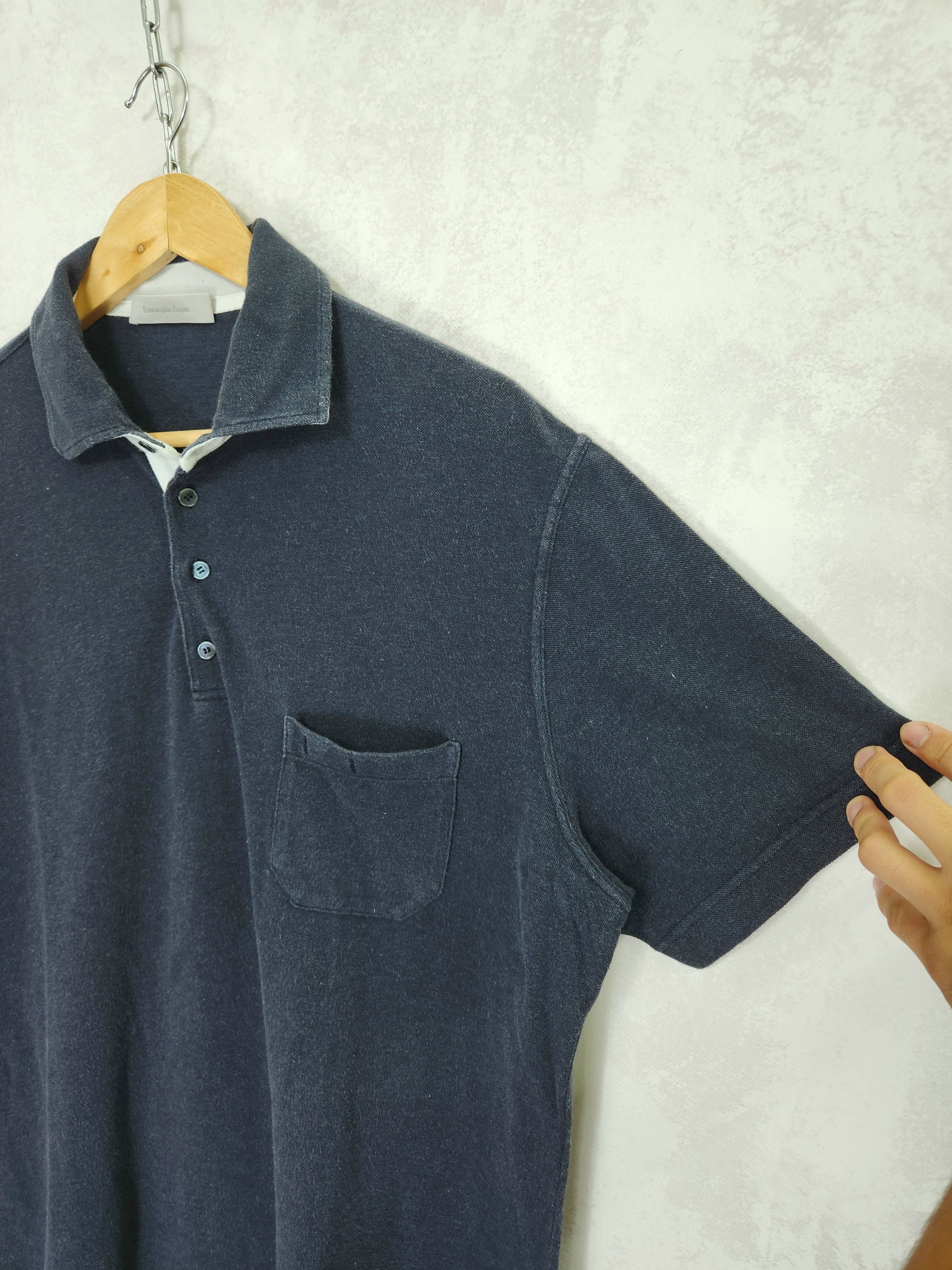Designer Essential Ermenegildo Zegna Collared Polo Shirt Size US XL / EU 56 / 4 - 4 Thumbnail