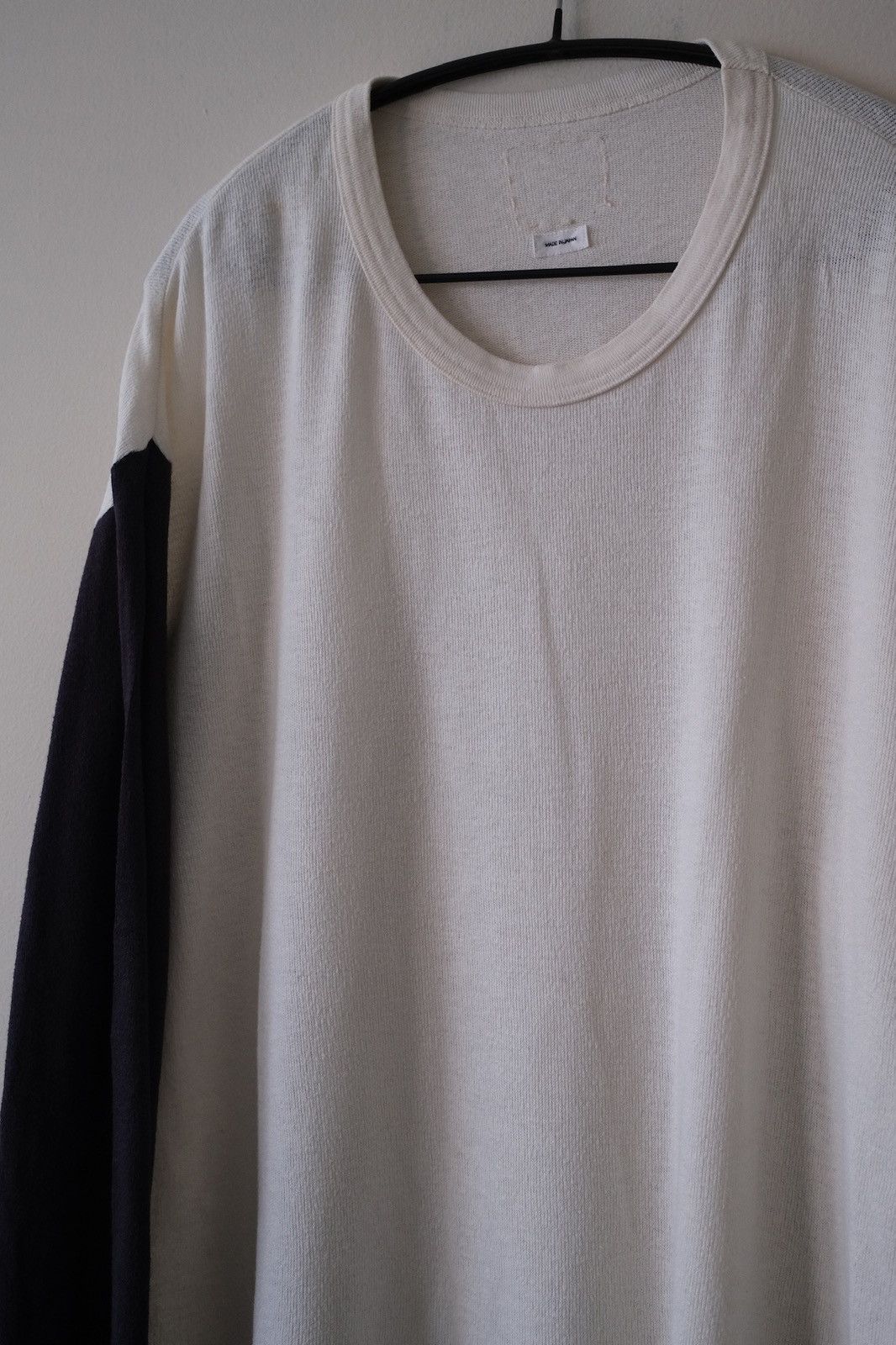Visvim Visvim Baseball Tee - Long Sleeve, Navy - Cotton/Cashmere Size US L / EU 52-54 / 3 - 3 Thumbnail