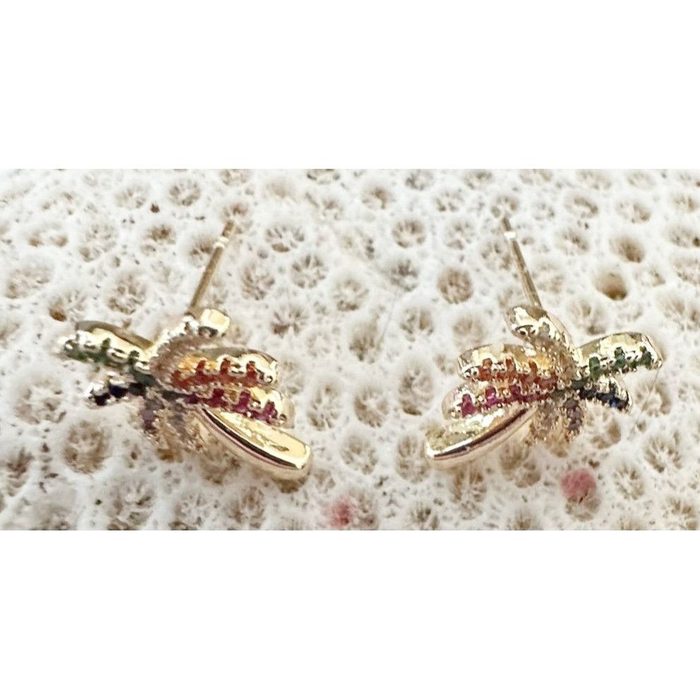 Handmade Palm Tree Earrings Rhinestones Posts 0. 25 in L New Cruise I Size ONE SIZE - 9 Thumbnail