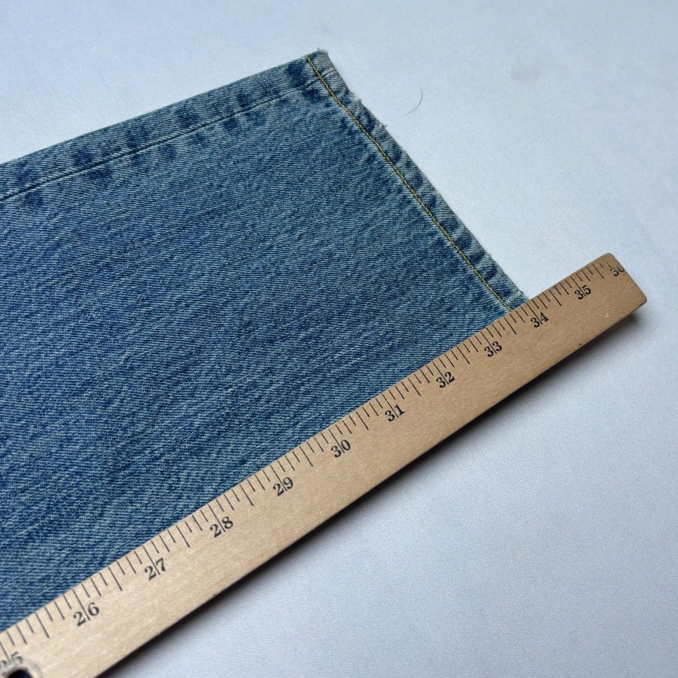 Sid Mashburn $175 Sid Mashburn Slim Straight Jeans Light Wash 33x34 Size US 33 - 7 Thumbnail