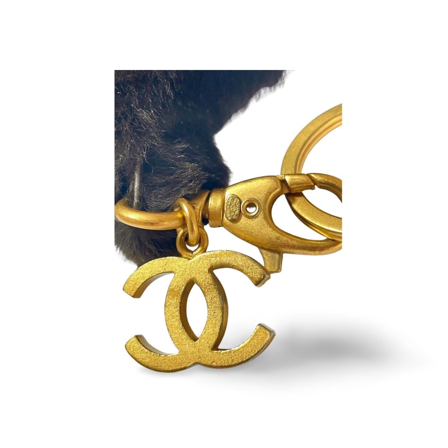 Chanel Vintage Chanel brown rabbit fur key strap, keyring with CC Size ONE SIZE - 4 Thumbnail