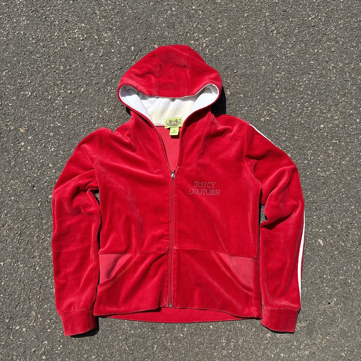 トップス juicy couture ... velvet hoodie Amazon.com: Juicy Couture Girls' Long Sleeve Plush Velour