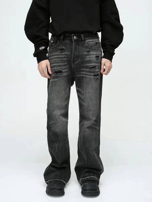 Japanese Brand Pepper x Reiko Black High Street Vintage Loose Fit Jeans Size US 33 - 5 Thumbnail