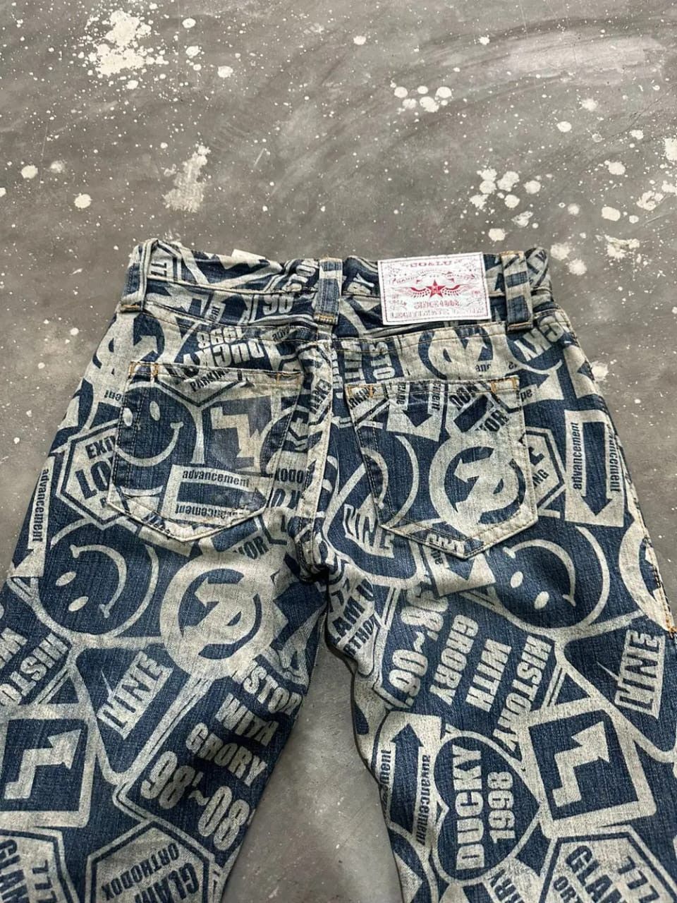 Japanese Brand Co & Lu Fullprint Smile Design Pants Size US 29 - 5 Thumbnail