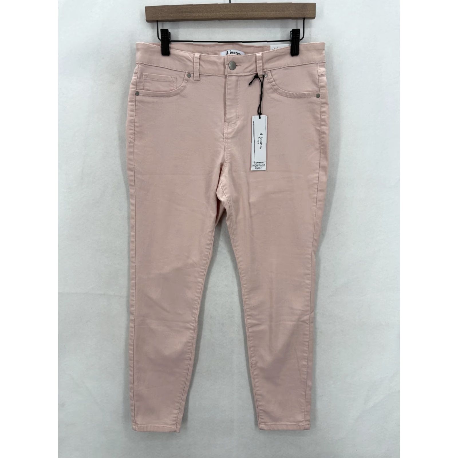 Vintage D. Jeans High Waist Ankle Jeans Womens 8 Pink Modern Fit Stretch Denim Preppy Size 30" / US 8 / IT 44 - 2 Thumbnail