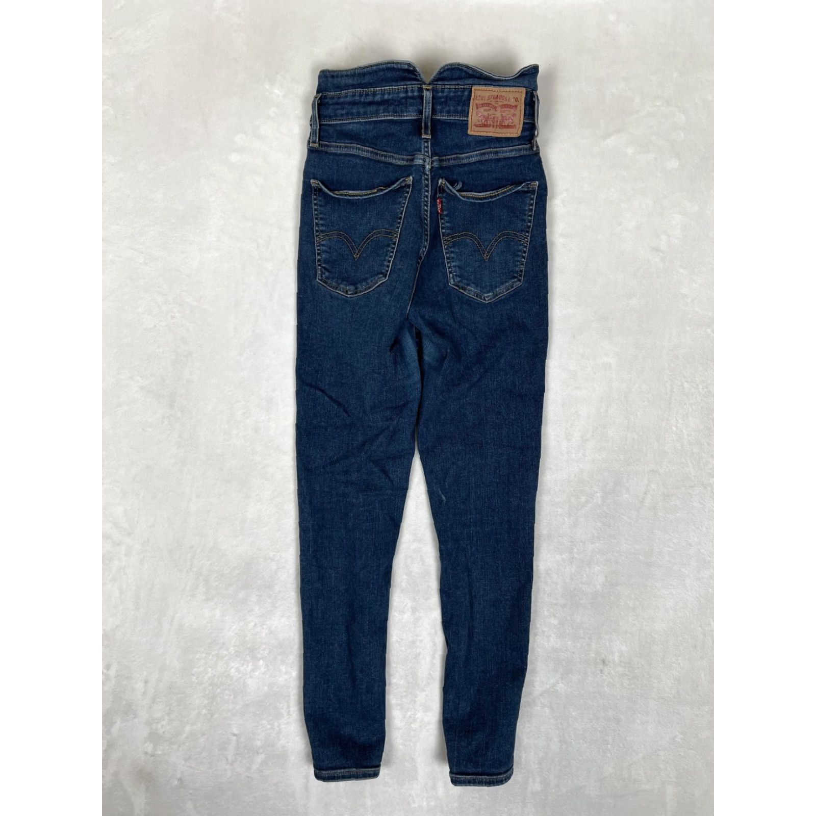 Levi's Levi's Mile High Super Skinny Ankle Jeans Womens 26 Blue High Rise Stretch Denim Size 26" / US 2 / IT 38 - 7 Thumbnail