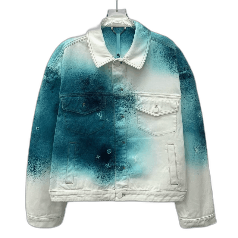 Louis Vuitton Louis Vuitton Color Block Long Sleeve Denim Jacket Size L / US 10 / IT 46 - 1 Thumbnail