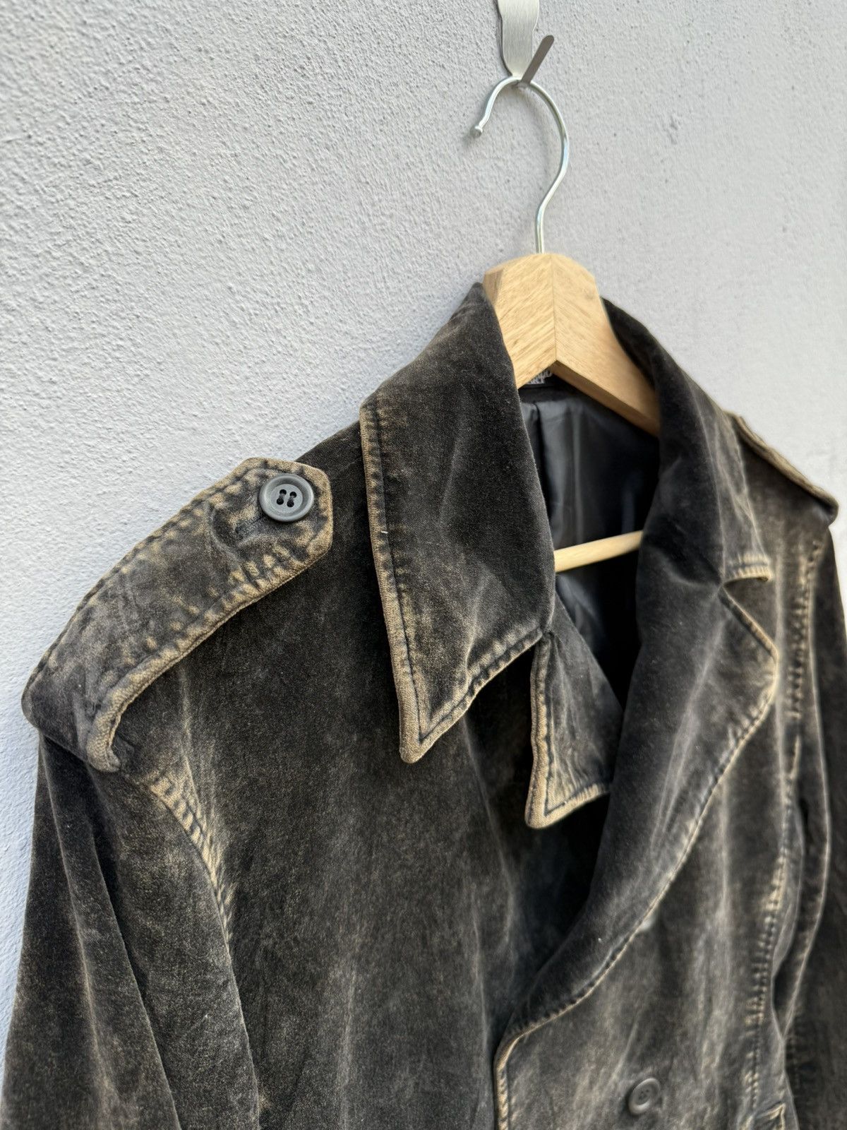 Tornado Mart 1990s Tornado Mart Double Collar Mud Wash Velvet Jacket Size US M / EU 48-50 / 2 - 8 Thumbnail