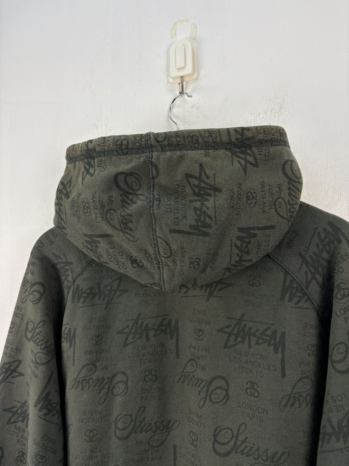 Stussy Stussy Vintage Y2K Sunfaded Fullprint Hoodie Sweatshirt Size US XL / EU 56 / 4 - 7 Thumbnail