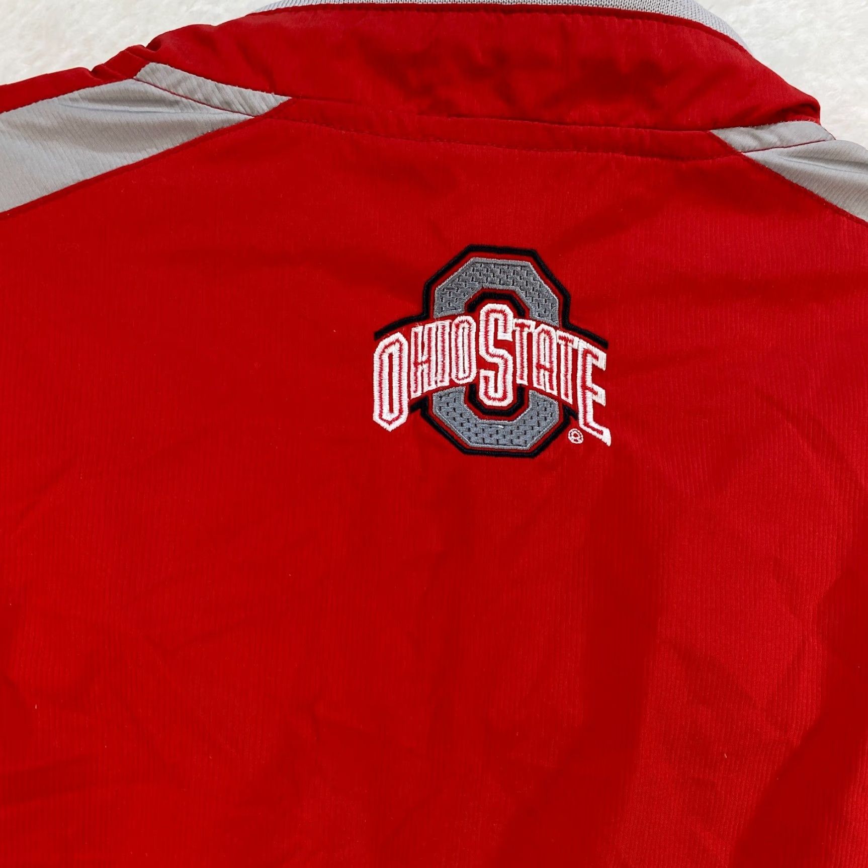 Nike VINTAGE Ohio State Buckeyes Jacket XL Red Pullover Windbreaker 1/4 Zip Nike Storm Fit Size US XL / EU 56 / 4 - 3 Thumbnail