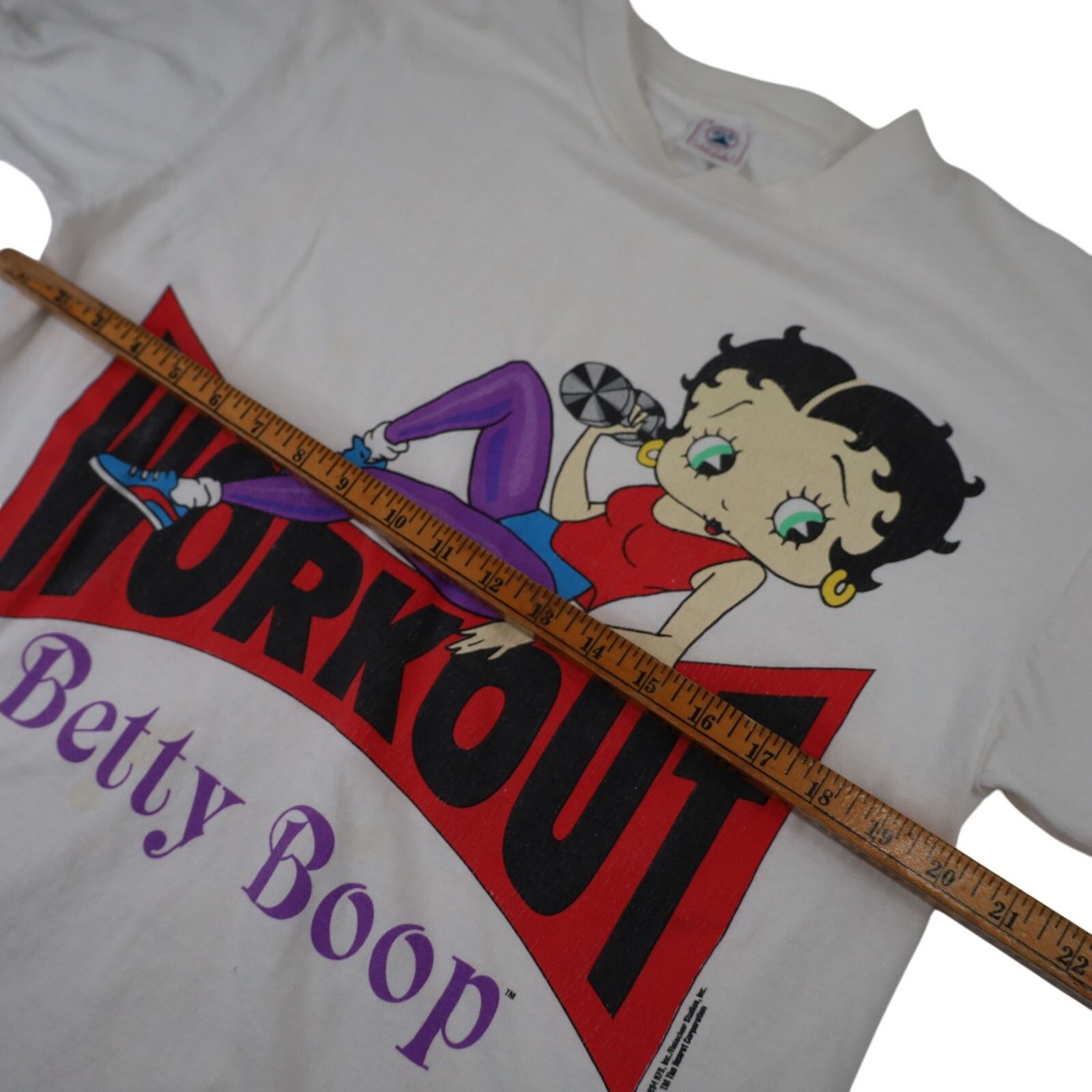Vintage Vintage 90s Betty Boop Workout Graphic T Shirt Size US L / EU 52-54 / 3 - 9 Thumbnail