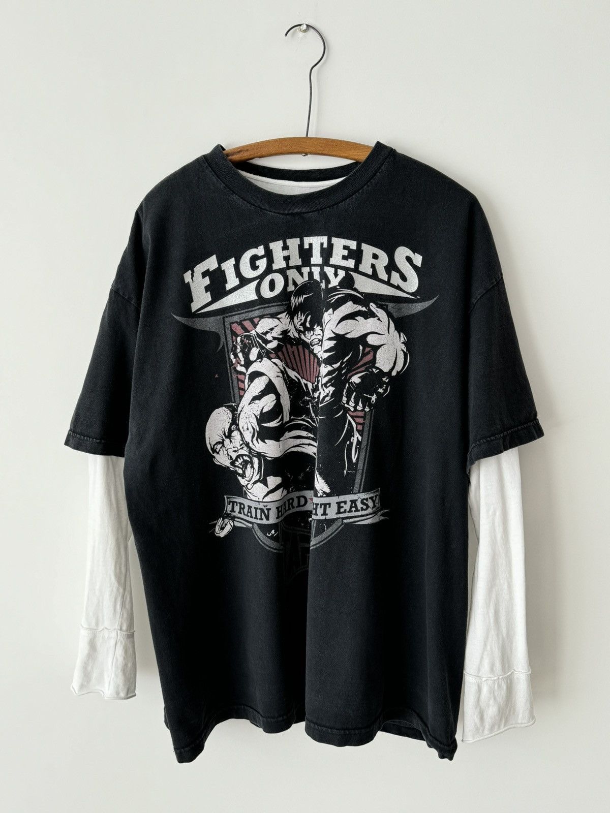 Affliction × Tapout × Vintage Vintage Y2K Tapout ‘Fighters Only’ Affliction Skate T-Shirt Size US XXL / EU 58 / 5 - 2 Thumbnail