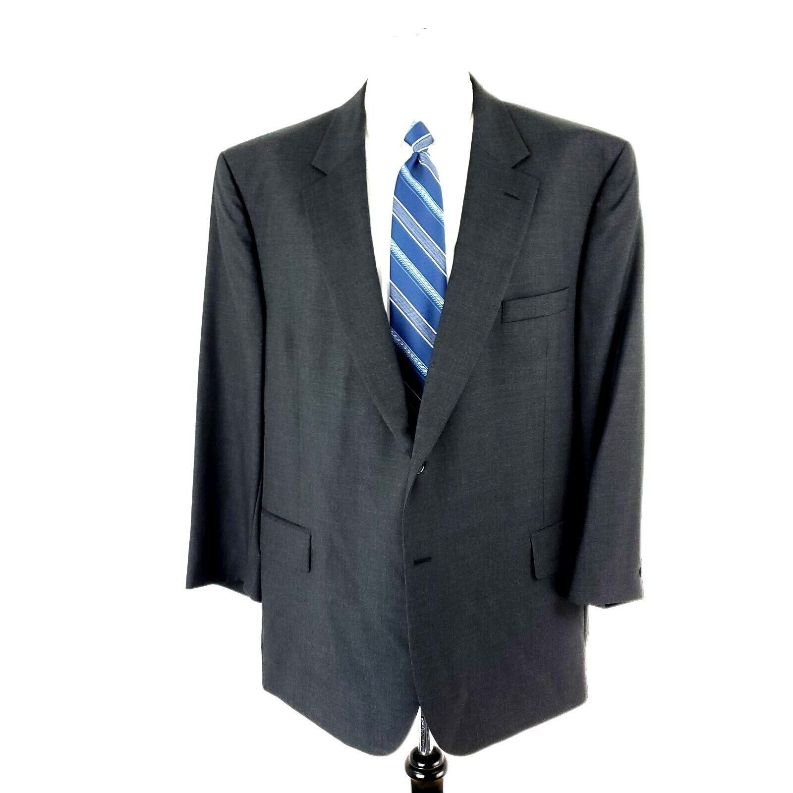 Jos. A. Bank Jos A Bank Wool 2 Button Blazer 48R or Slim Fit 50R Gray Twi Size 48R - 3 Thumbnail