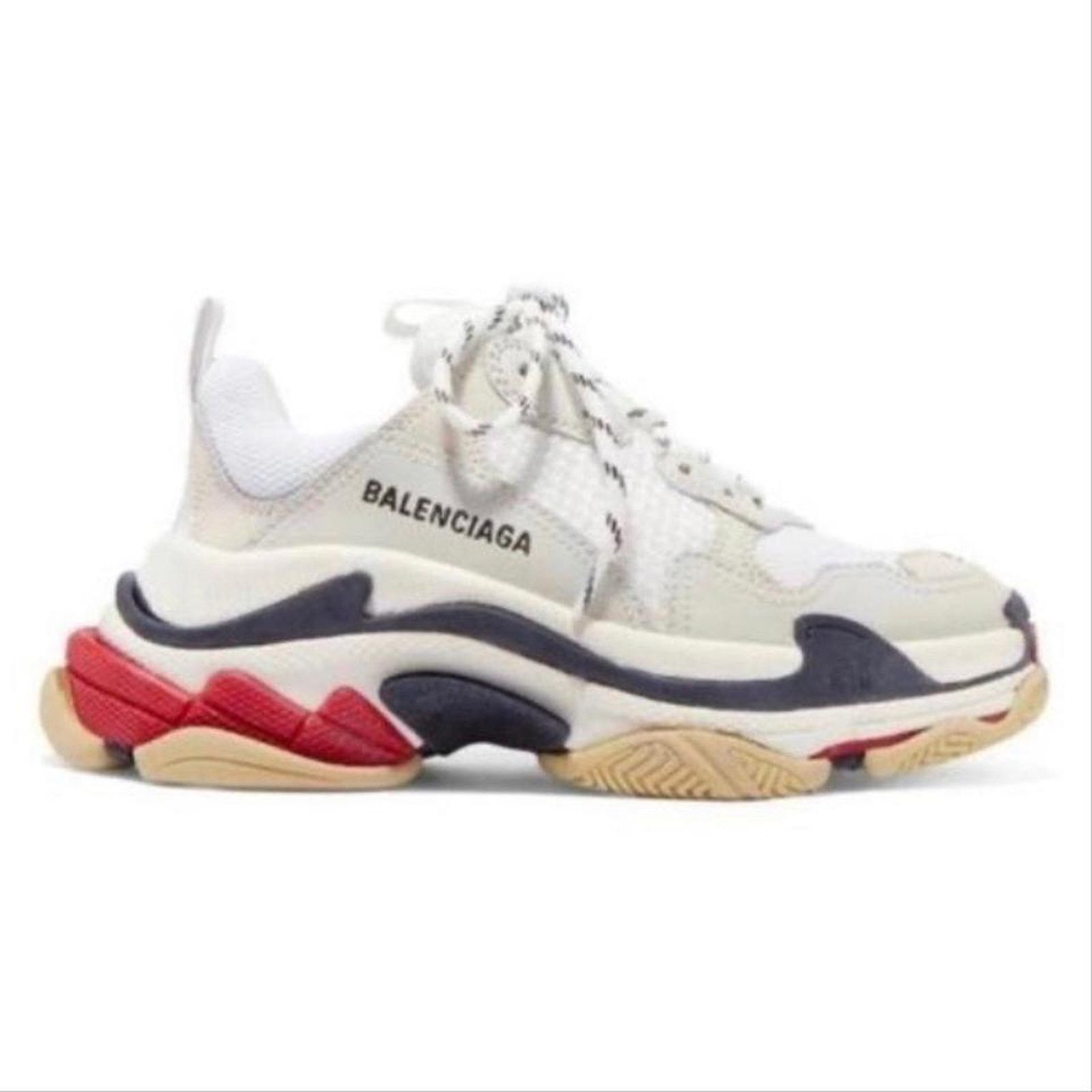 Balenciaga BALENCIAGA Triple S logo detailed dad sneakers Size US 5 / IT 35 - 1 Thumbnail
