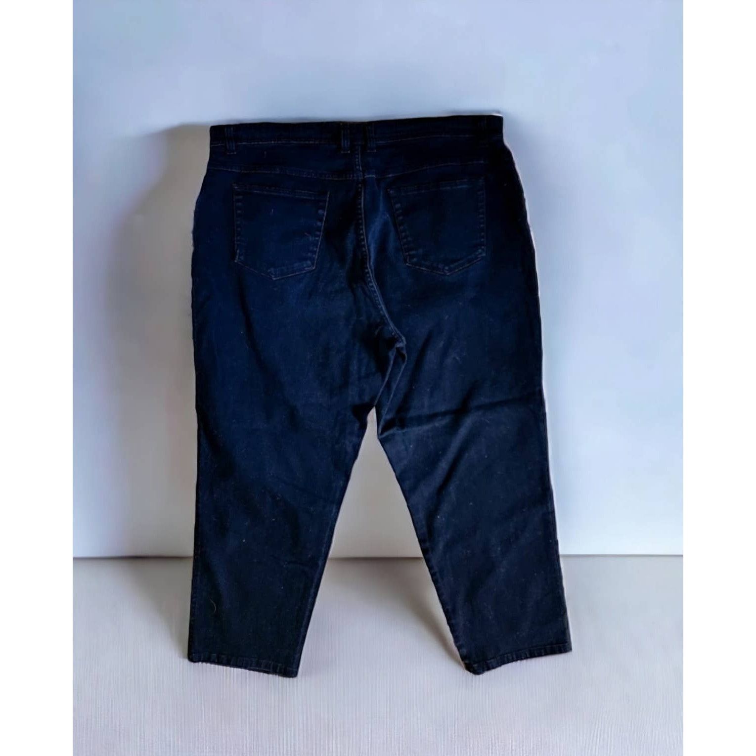 Bill Blass BillBlase Womans Black Jeans Size 22W Size 42" / US 20 - 7 Thumbnail