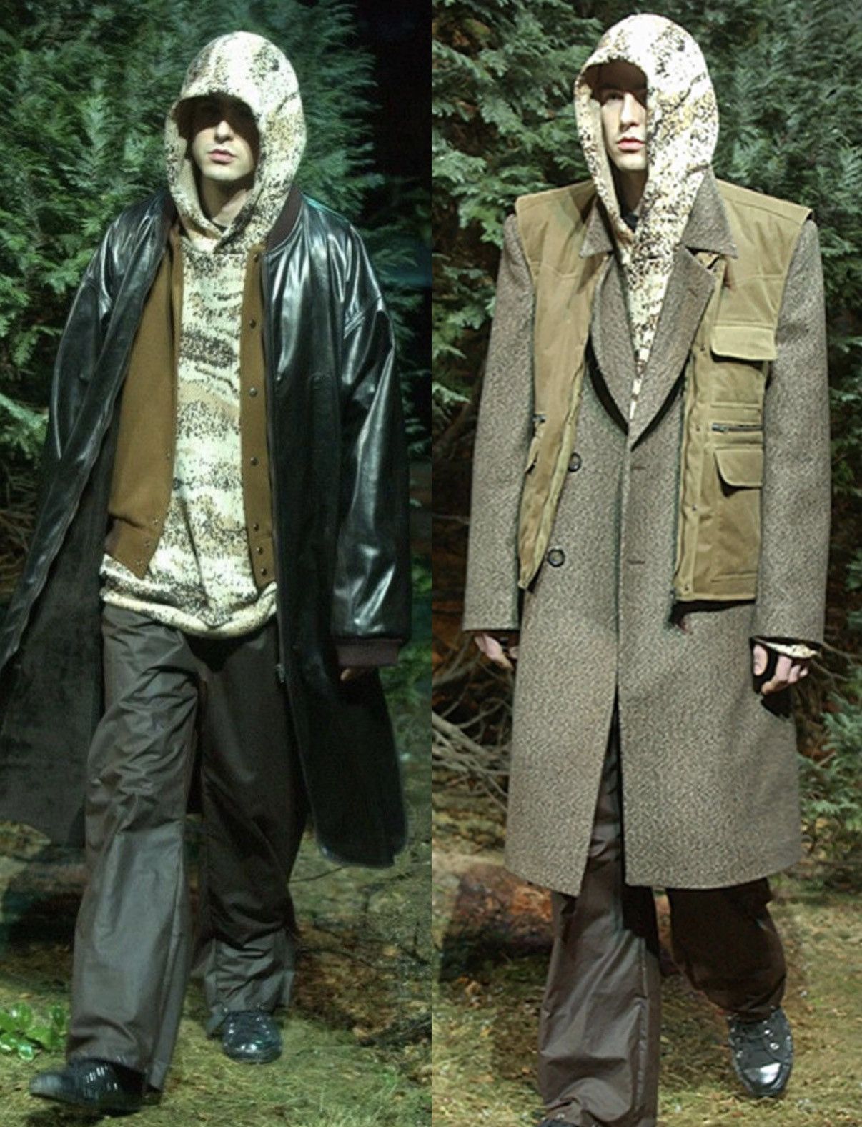 Raf Simons AW02 Raf Simons Virginia Creeper Snow Digicamo OS Hoodie Size US XL / EU 56 / 4 - 6 Thumbnail
