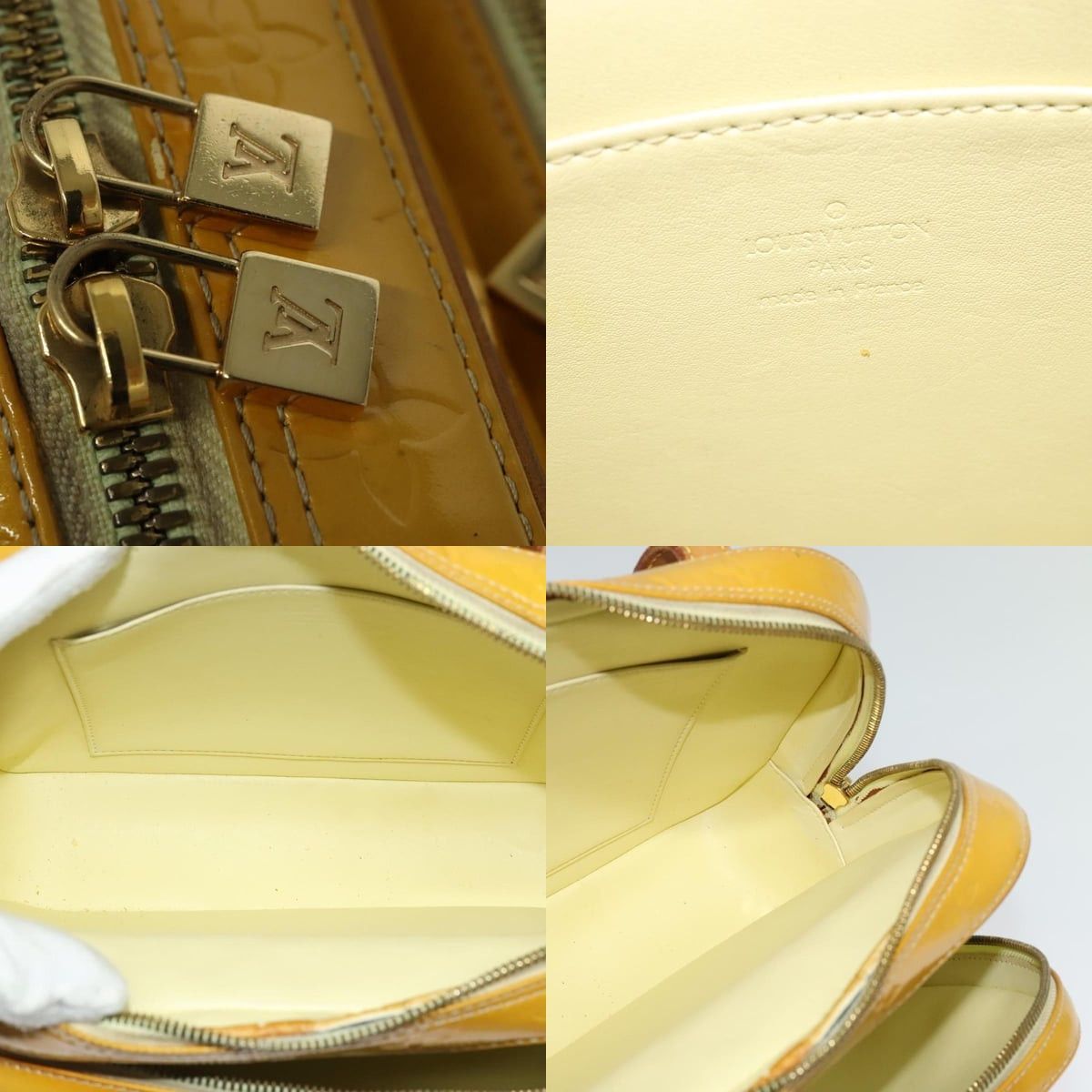 Louis Vuitton LOUIS VUITTON Monogram Vernis Marley Backpack Yellow M91040 Size ONE SIZE - 11 Thumbnail
