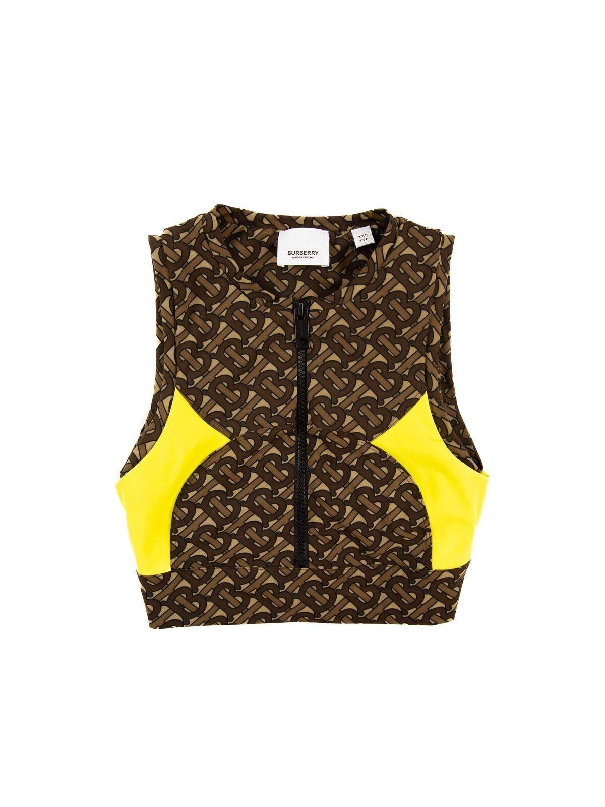 Burberry NEW Burberry Womens All-Over Monogram Vest XX-Small Brown Size XXS / US 00 / IT 34 - 1 Thumbnail