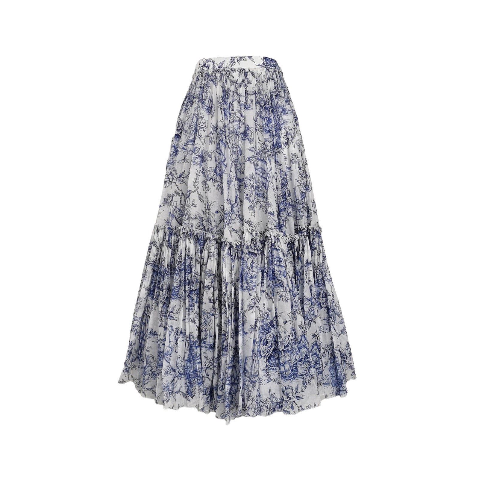 Dior Dior Long Layered Floral Skirt Size 32" / US 10 / IT 46 - 1 Thumbnail