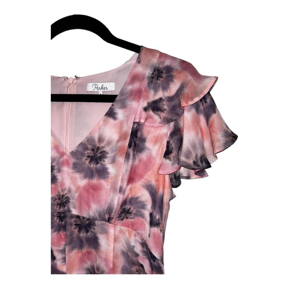 Packer Shoes Parker l Silk Shift Women's Dress Feathered Floral Small Size S / US 4 / IT 40 - 4 Thumbnail